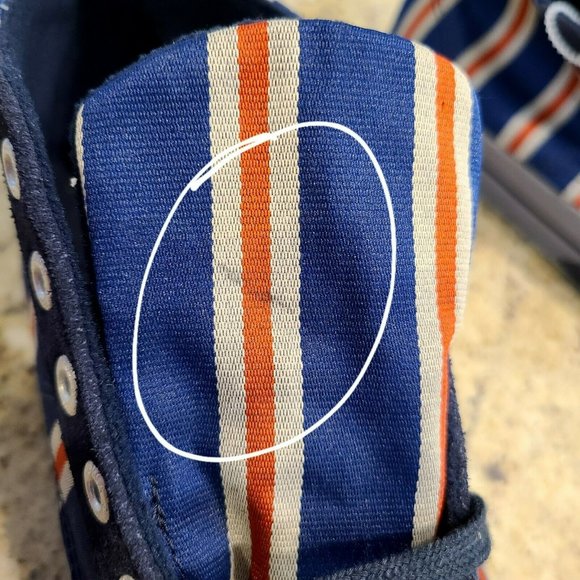 Superga Blue red beige Stripe Sneakers Size 37 Youth US Size 5 S009YVO - Picture 7 of 12